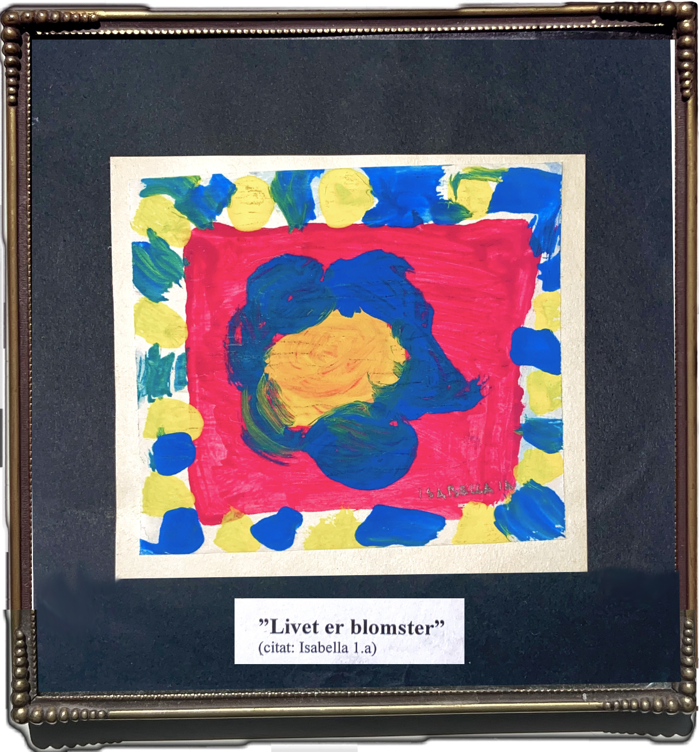 Painting by Isabella Vildenfeldt at age seven